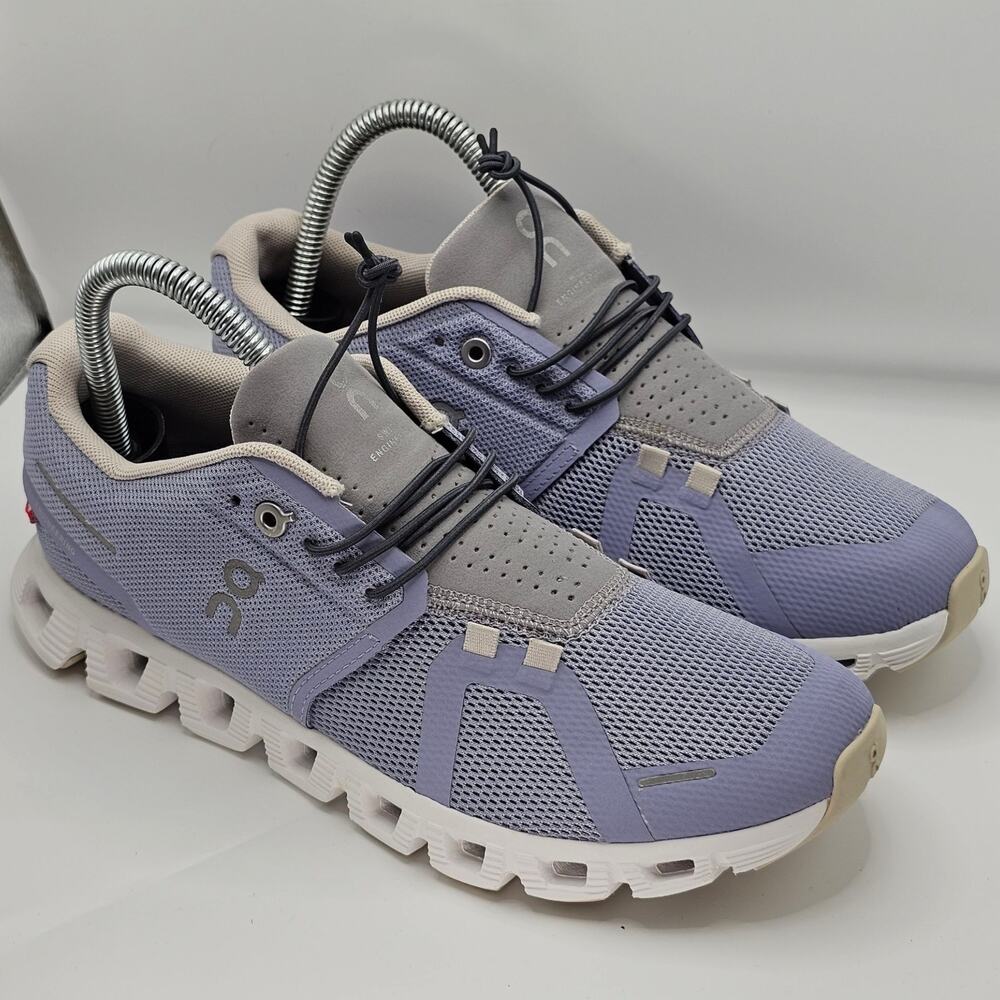On Cloud 5 Nimbus Alloy Womens 7.5 UK 5.5 Running Purple Lavender Shoes Sneakers